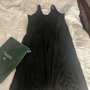 U Neck Backless Split Flowy Maxi Casual Tank Dress